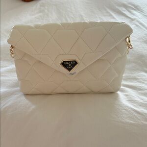 White Quilted Women's Bag